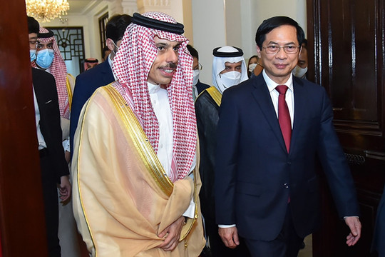 Bộ trưởng Ngoại giao Bùi Thanh Sơn hội đàm với Bộ trưởng Ngoại giao Saudi Arabia