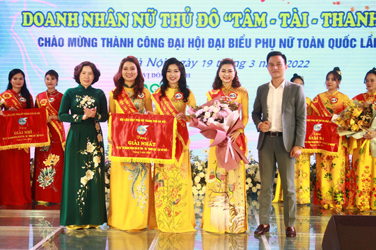 5 đội tham dự hội thi ''Doanh nhân nữ Thủ đô Tâm - Tài - Thanh lịch''