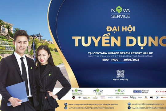 Nova Service tổ chức đại hội tuyển dụng tại Centara Mirage Beach Resort Mui Ne