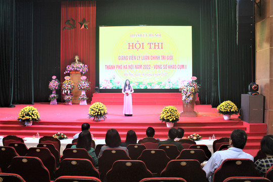 Sơ khảo Hội thi giảng viên lý luận chính trị giỏi thành phố Hà Nội năm 2022