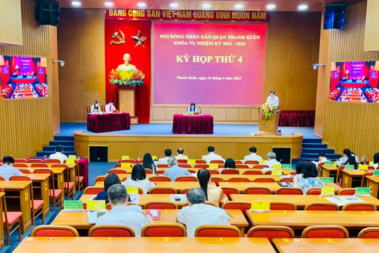 HĐND quận Thanh Xuân thông qua 4 nghị quyết quan trọng