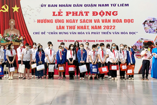 Quận Nam Từ Liêm: Phát động hưởng ứng Ngày Sách và Văn hóa đọc Việt Nam lần thứ nhất năm 2022