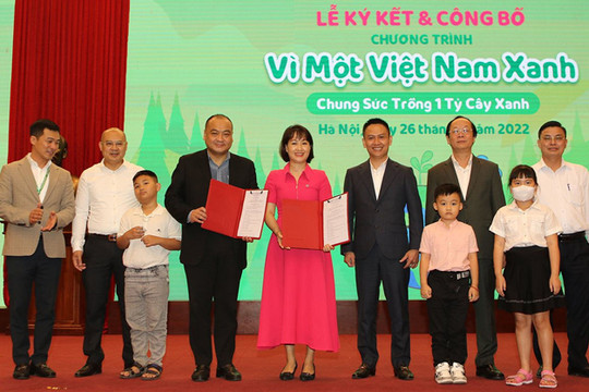 Chung sức trồng 1 tỷ cây xanh vì một Việt Nam xanh