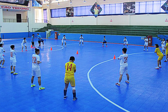 Đội tuyển futsal nữ Việt Nam tích cực chuẩn bị cho SEA Games 31