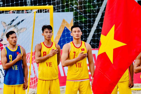 Đội tuyển bóng ném bãi biển Việt Nam thắng trận thứ 2 liên tiếp