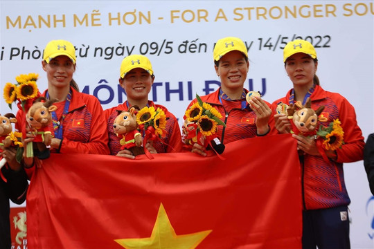 Rowing Việt Nam giành 2 Huy chương vàng cho Đoàn thể thao Việt Nam