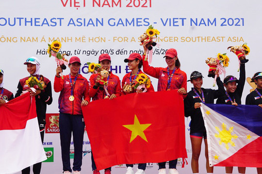 SEA Games 31: Rowing Việt Nam xuất sắc giành Huy chương vàng