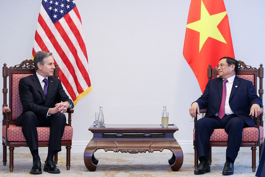 Thủ tướng Phạm Minh Chính tiếp Ngoại trưởng Hoa Kỳ Antony Blinken