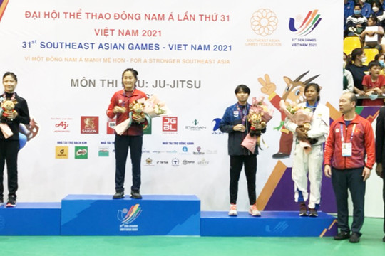 Bộ môn jujitsu mang về 2 tấm Huy chương vàng cho Đoàn thể thao Việt Nam