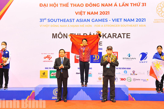 Ngày đầu thi đấu karate, Việt Nam giành 2 Huy chương vàng