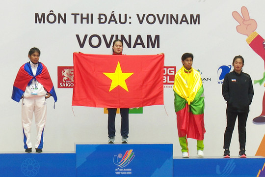 Đội Vovinam Việt Nam xuất sắc giành 3 tấm huy chương trong ngày thi đấu đầu tiên