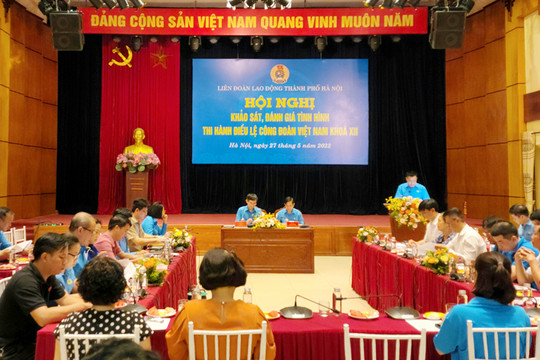 Khảo sát, đánh giá tình hình thi hành Điều lệ Công đoàn Việt Nam khóa XII