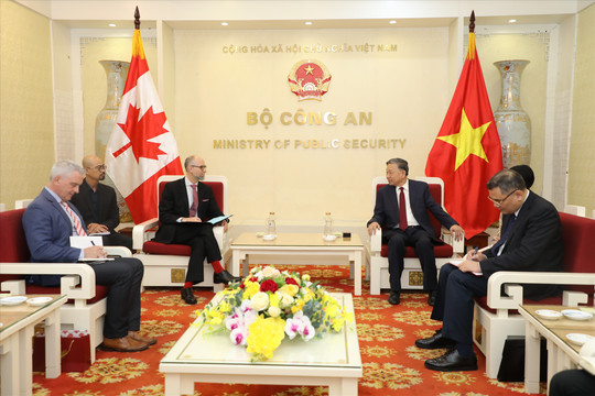Bộ trưởng Bộ Công an tiếp xã giao tân Đại sứ đặc mệnh toàn quyền Canada tại Việt Nam