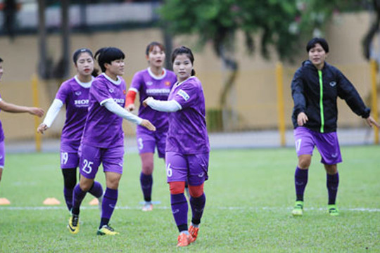 Đội tuyển bóng đá nữ Việt Nam tích cực rèn kỹ, chiến thuật