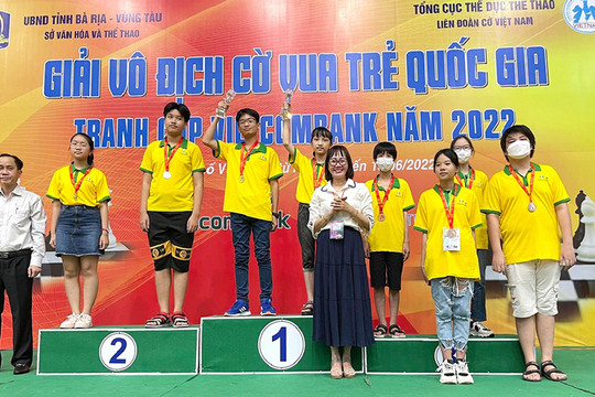 Hà Nội xếp Nhì toàn đoàn tại Giải cờ vua trẻ quốc gia 2022