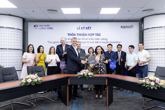 FPT Long Châu và Sanofi Việt Nam hợp tác triển khai dự án phát triển bền vững tiên phong nhằm xử lý rác thải nhựa từ bút tiêm insulin