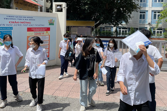 Gần 12.000 lượt thí sinh dự thi vào lớp 10 chuyên ở Hà Nội