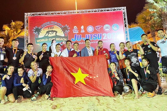 Việt Nam thắng lớn tại Giải vô địch Jujitsu No Gi bãi biển thế giới