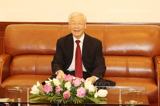 Tổng Bí thư Nguyễn Phú Trọng điện đàm với Chủ tịch Đảng Nhân dân Campuchia