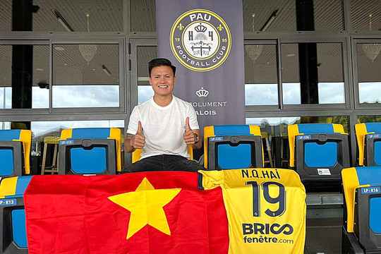 Quang Hải chính thức gia nhập Câu lạc bộ Pau FC của Pháp