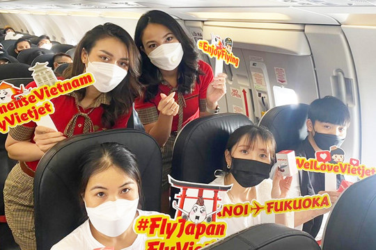 Vietjet Air khai thác đường bay thẳng đến Fukuoka, Nagoya (Nhật Bản)