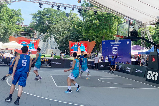 Tìm ra bốn đội bóng vô địch tại Giải bóng rổ 3x3 Hà Nội mở rộng - 2022
