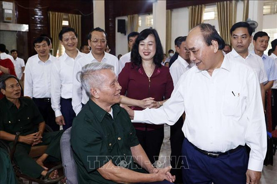 Chủ tịch nước thăm, tặng quà thương, bệnh binh tại Bắc Ninh
