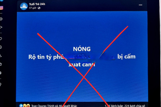 Bộ Công an bác tin đồn cấm xuất cảnh đối với một tỷ phú Việt Nam