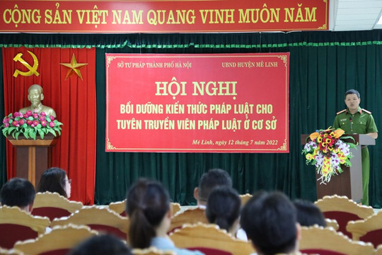 Huyện Mê Linh tập huấn Luật Cư trú năm cho hơn 200 tuyên truyền viên pháp luật