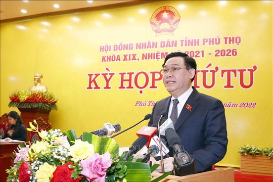 Chủ tịch Quốc hội Vương Đình Huệ dự kỳ họp thứ tư, HĐND tỉnh Phú Thọ khóa XIX