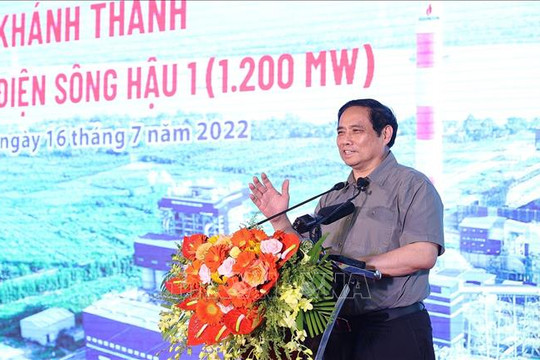 Thủ tướng dự Lễ khánh thành Nhà máy Nhiệt điện Sông Hậu 1