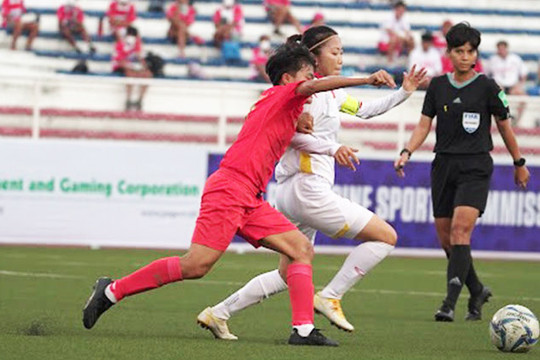 Đội tuyển bóng đá nữ Việt Nam thua đáng tiếc đội tuyển bóng đá nữ Myanmar tại AFF cup nữ 2022