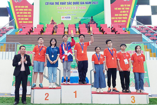 Hà Nội xếp Nhì toàn đoàn Giải vô địch cờ vua trẻ xuất sắc quốc gia 2022