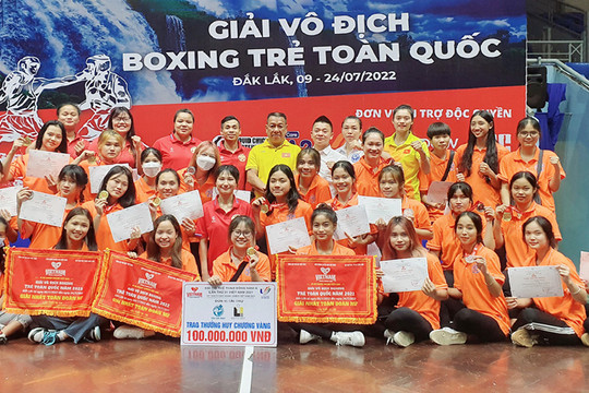 Hà Nội nhất toàn đoàn ba nội dung tại Giải vô địch boxing trẻ toàn quốc 2022