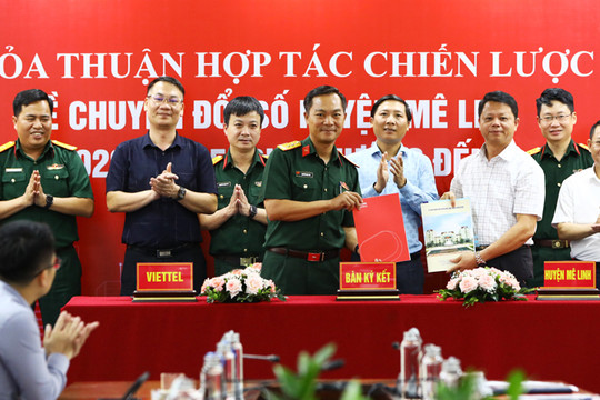 Viettel triển khai chuyển đổi số cho huyện Mê Linh