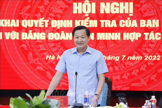 Triển khai quyết định kiểm tra của Ban Bí thư đối với Đảng đoàn Liên minh Hợp tác xã Việt Nam