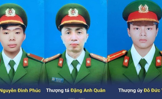 Cấp bằng Tổ quốc ghi công cho 3 liệt sĩ hy sinh trong thực hiện nhiệm vụ chữa cháy tại phường Quan Hoa