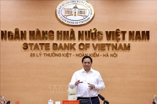 Thủ tướng Phạm Minh Chính: Khi đất nước có khó khăn, các ngân hàng thương mại thể hiện trách nhiệm xã hội vì đất nước, vì nhân dân