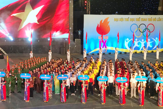 Hơn 1400 người tham dự Đại hội Thể dục thể thao Thủ đô lần thứ X