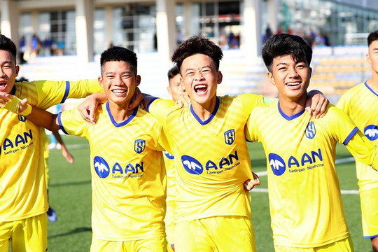 U15 Sông Lam Nghệ An thắng đậm trong ngày khai màn Giải bóng đá vô địch U15 quốc gia