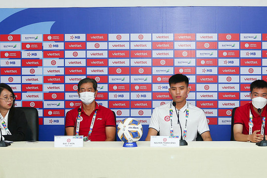 Huấn luyện viên Bae Ji Won: Viettel FC quyết tâm chiến thắng tại AFC Cup 2022
