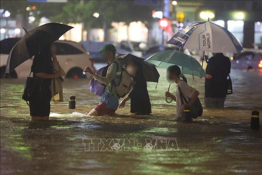 Ít nhất 16 người thiệt mạng, mất tích vì mưa lũ tại Hàn Quốc