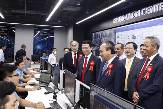 Chủ tịch nước dự Lễ khai trương CMC Data Center Tân Thuận - thành phố Hồ Chí Minh