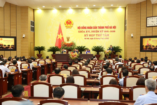 Kỳ họp thứ chín HĐND thành phố Hà Nội khai mạc ngày 12-9