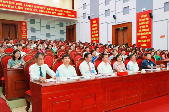 Huyện Mê Linh có 55 học sinh đoạt giải cấp thành phố trong năm học 2021-2022