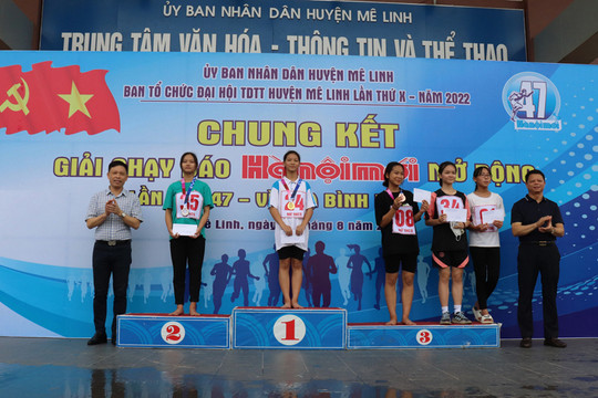 Huyện Mê Linh: 360 vận động viên thi chung kết Giải chạy Báo Hànộimới
