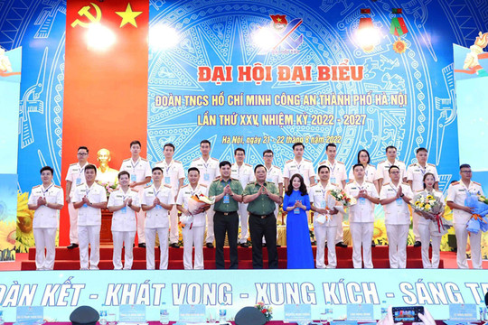 Thiếu tá Bùi Mạnh Hùng tiếp tục được bầu làm Bí thư Đoàn Thanh niên Công an Hà Nội