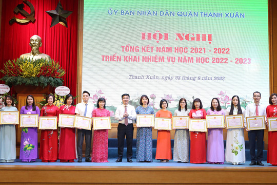 Quận Thanh Xuân phấn đấu giữ vững vị trí tốp đầu của thành phố về chất lượng giáo dục