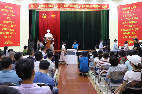 Trường mầm non Hoàng Liệt xác định được 80 trẻ 3 tuổi trúng tuyển tại cơ sở Tứ Kỳ