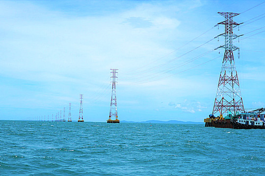 Trong tháng 9-2022 đóng điện đường dây 220kV vượt biển Kiên Bình - Phú Quốc